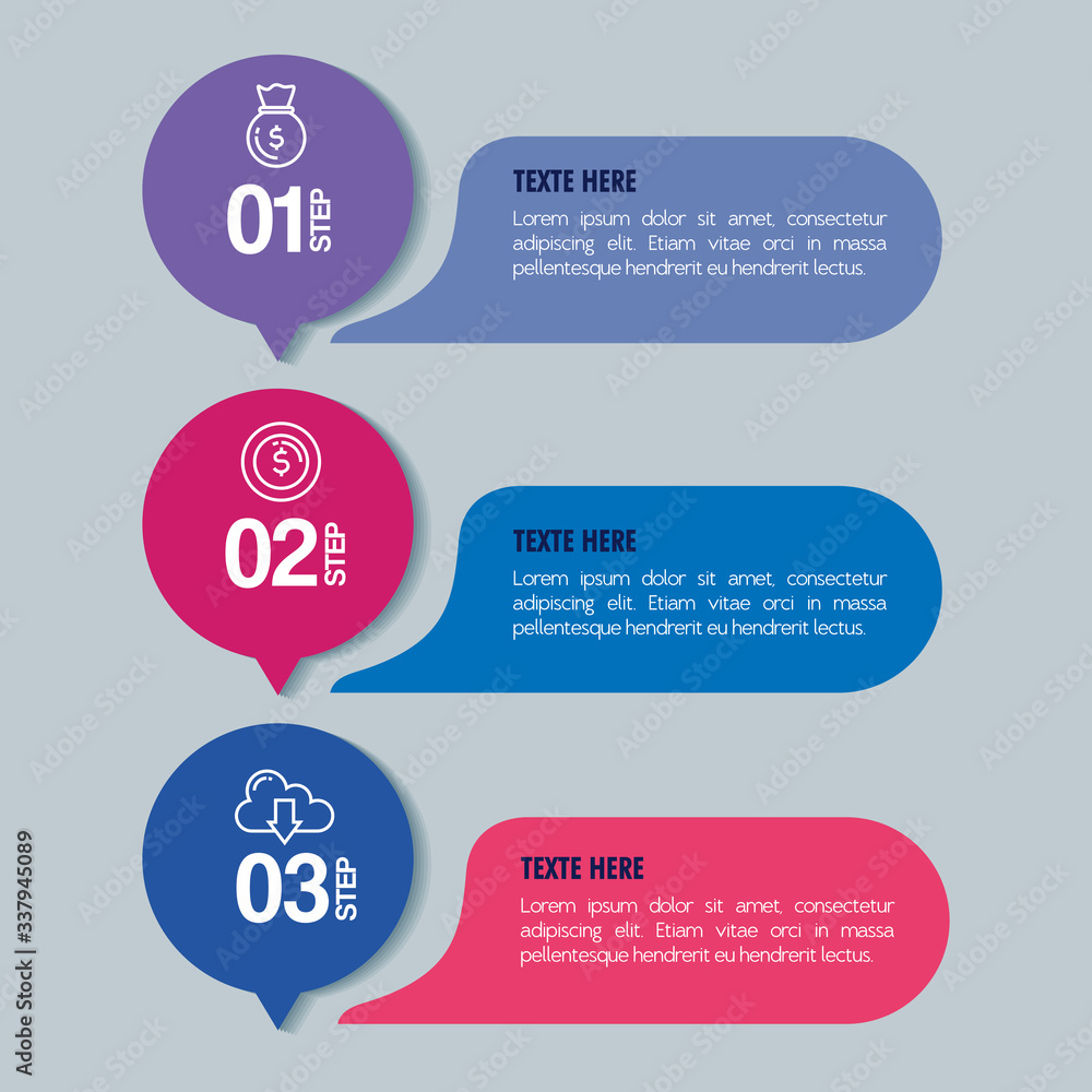 Canvas Prints statistical infographic with numbers and business icons vector illustration design