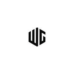 Fototapeta na wymiar wg letter vector logo abstract