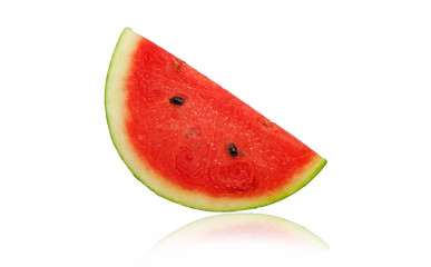 Watermelon slices isolated on a white background