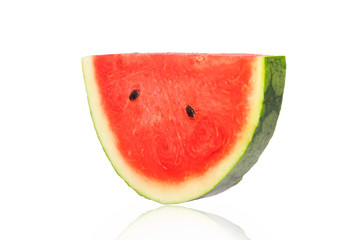 Watermelon slices isolated on a white background