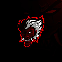 the devil head logo gaming esports