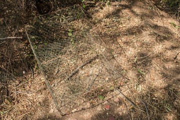 Fish traps of fishermen in Thailand