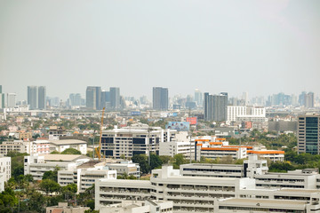 Bangkok, Thailand - MARCH 16, 2019 : Bangkok cityscape view Bangkok Thailand, most popular city in...