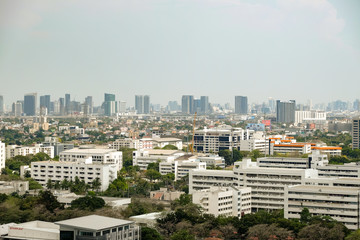 Bangkok, Thailand - MARCH 16, 2019 : Bangkok cityscape view Bangkok Thailand, most popular city in...