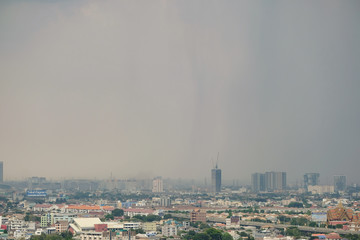 Bangkok, Thailand - MARCH 16, 2019 : Bangkok cityscape view Bangkok Thailand, most popular city in south asia.