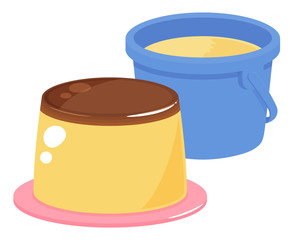 バケツプリンのイラスト_before-alter