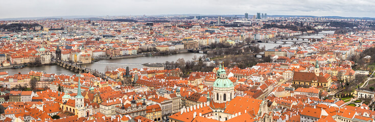 Naklejka na ściany i meble Prague panorama