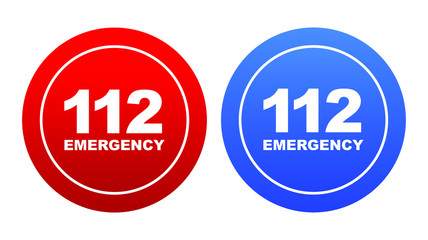 112 emergency sign