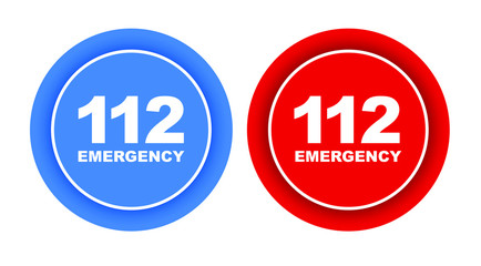 112 emergency sign
