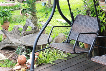 chairs in a garden