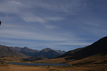 Fototapeta na wymiar mountain landscape with clouds