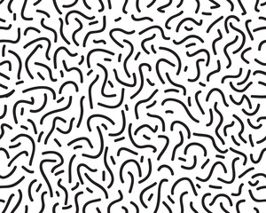 Seamless pattern with confetti on a white background