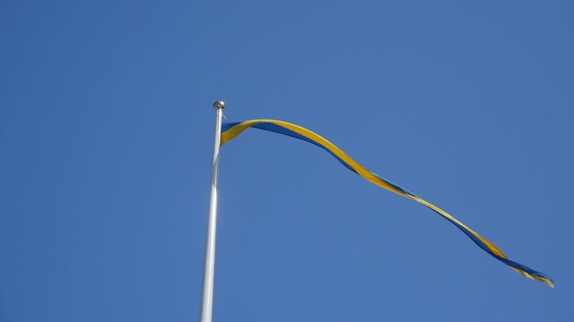 Swedish pennant in slow motion