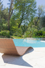 Relaxing at the pool