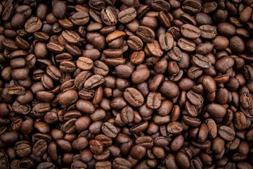 roasted coffee bean texture background