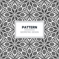 Seamless mandala islamic pattern. Vintage elements