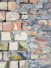 Beautiful old brick wall for background texture