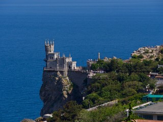 Fototapeta na wymiar The Swallow's Nest castle,Gaspra,Yalta area,Crimea