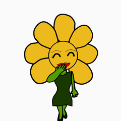 happy flower