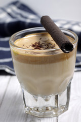 'Dalgona coffee' is a beverage from South Korea, made by whipping equal proportions of instant coffee, sugar and hot water until it becomes creamy and then adding it to cold or hot milk
