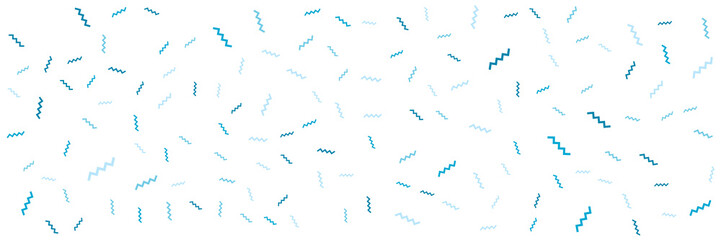 Falling colorful confetti flat design seamless pattern background isolated on white background