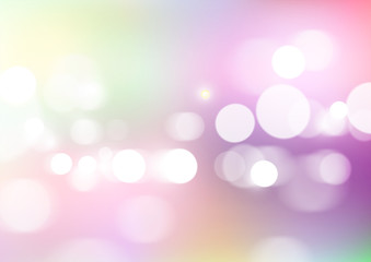 Abstract bokeh light with soft colors background