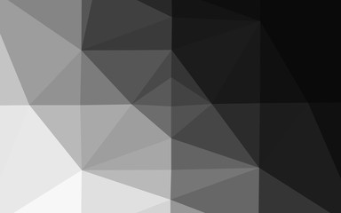 Dark Silver, Gray vector triangle mosaic cover. A completely new color illustration in a vague style. Completely new design for your business.