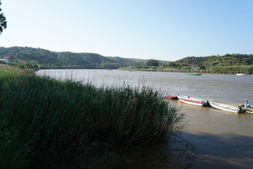 This is the border river between the Spanish Andalusia and the Portuguese Algarve shortly before...