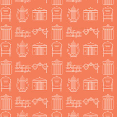 Theater acting icons set white vector isolated.