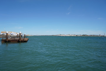 This is the border river between the Spanish Andalusia and the Portuguese Algarve shortly before the confluence with the Atlantic
