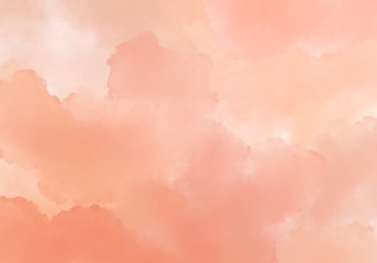 Abstract pink watercolor on white background.The color splashing in the paper.It is a hand drawn.
