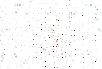 Light Green, Red vector template with circles.