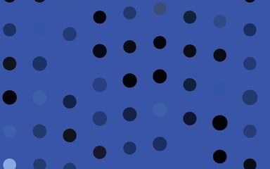 Dark Black vector cover with spots. Blurred decorative design in abstract style with bubbles. Design for business adverts.