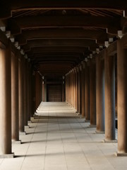 神社の渡り廊下