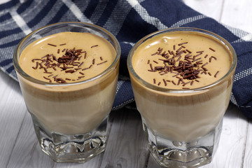 'Dalgona coffee' is a beverage from South Korea, made by whipping equal proportions of instant coffee, sugar and hot water until it becomes creamy and then adding it to cold or hot milk