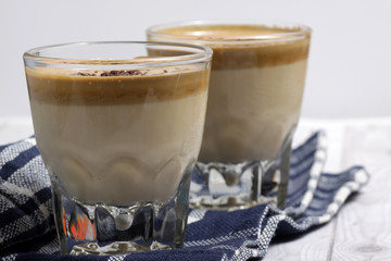 'Dalgona coffee' is a beverage from South Korea, made by whipping equal proportions of instant coffee, sugar and hot water until it becomes creamy and then adding it to cold or hot milk