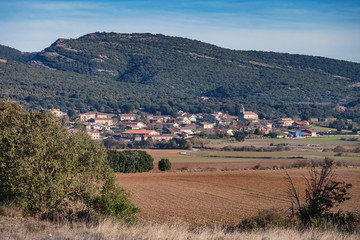 View of Hueto Arriba near Vitoria-Gasteiz, Alava, Basque Country, Spain