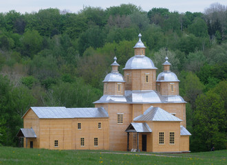 Wooden Orthodox Church in Kiev