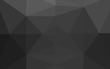 Dark Silver, Gray vector polygonal pattern. Shining illustration, which consist of triangles. Triangular pattern for your business design.