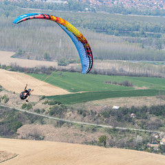 paraglider above the mountain