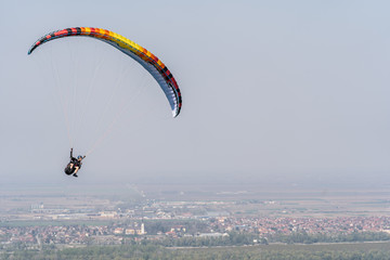 paraglider above the mountain
