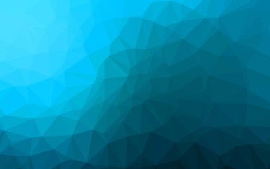 Light BLUE vector abstract mosaic backdrop. Colorful abstract illustration with gradient. Brand new style for your business design.