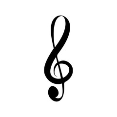 Musical notes vector illustration for a white background