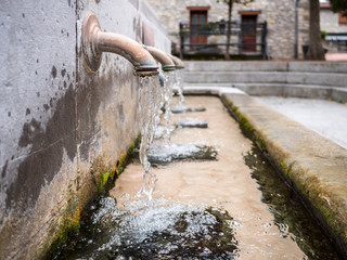 Fountain in Nanclares de la Oca, Alava, Basque Country, Spain