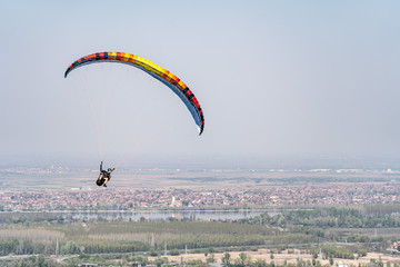 paraglider above the mountain