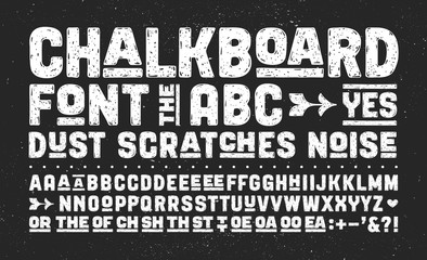 Hand-drawn alphabet and font. Bold, regular and medium uppercase letters, alternative characters. Creative hand-drawn sketch texture font for design, typographic. Vector Illustration