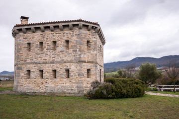 Fototapeta na wymiar Torre de Almoreta (the Almoreta Tower), Nanclares de la Oca, Alava, Basque Country, Spain