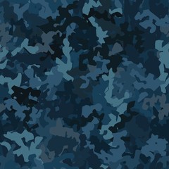Camouflage pattern background. Classic clothing style masking camo repeat print - obrazy, fototapety, plakaty