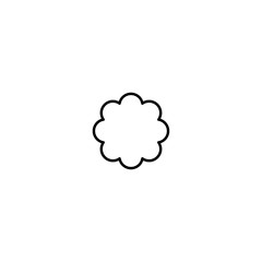 flower icon vector line