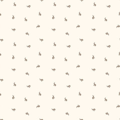 Hare pattern. Illustration of hares in flat style on a light background. Vector 8 EPS.